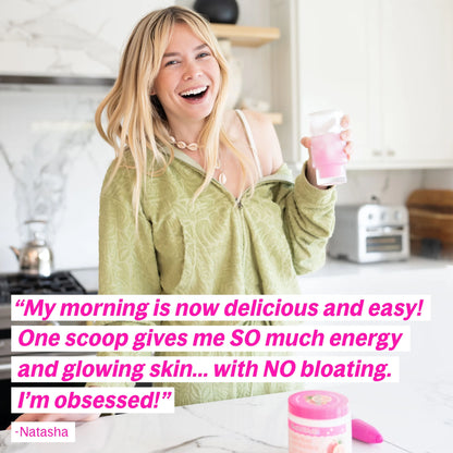 Daily Fiber Supplement with Probiotics, Electrolytes, and Collagen - Watermelon, 6.4 Oz