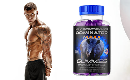 Dominator Maxx Gummies for Men, Advanced Performance Supplement 60 Gummies