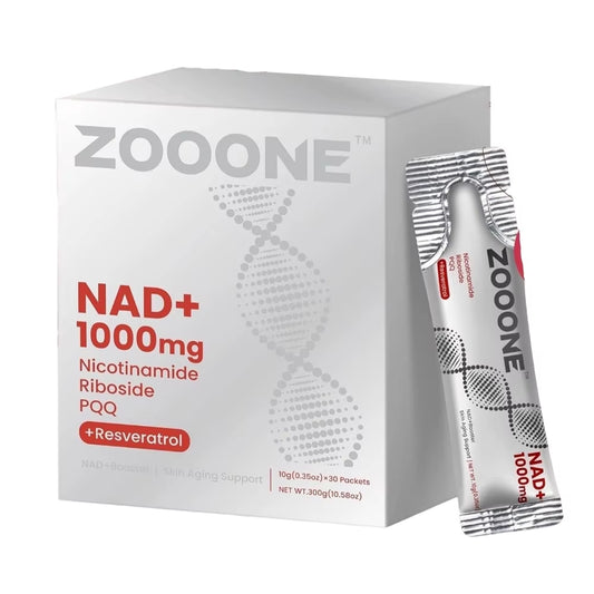 NAD+ Berry Flavored Drink Mix for Anti-Aging, Energy & Focus - 30 Packets