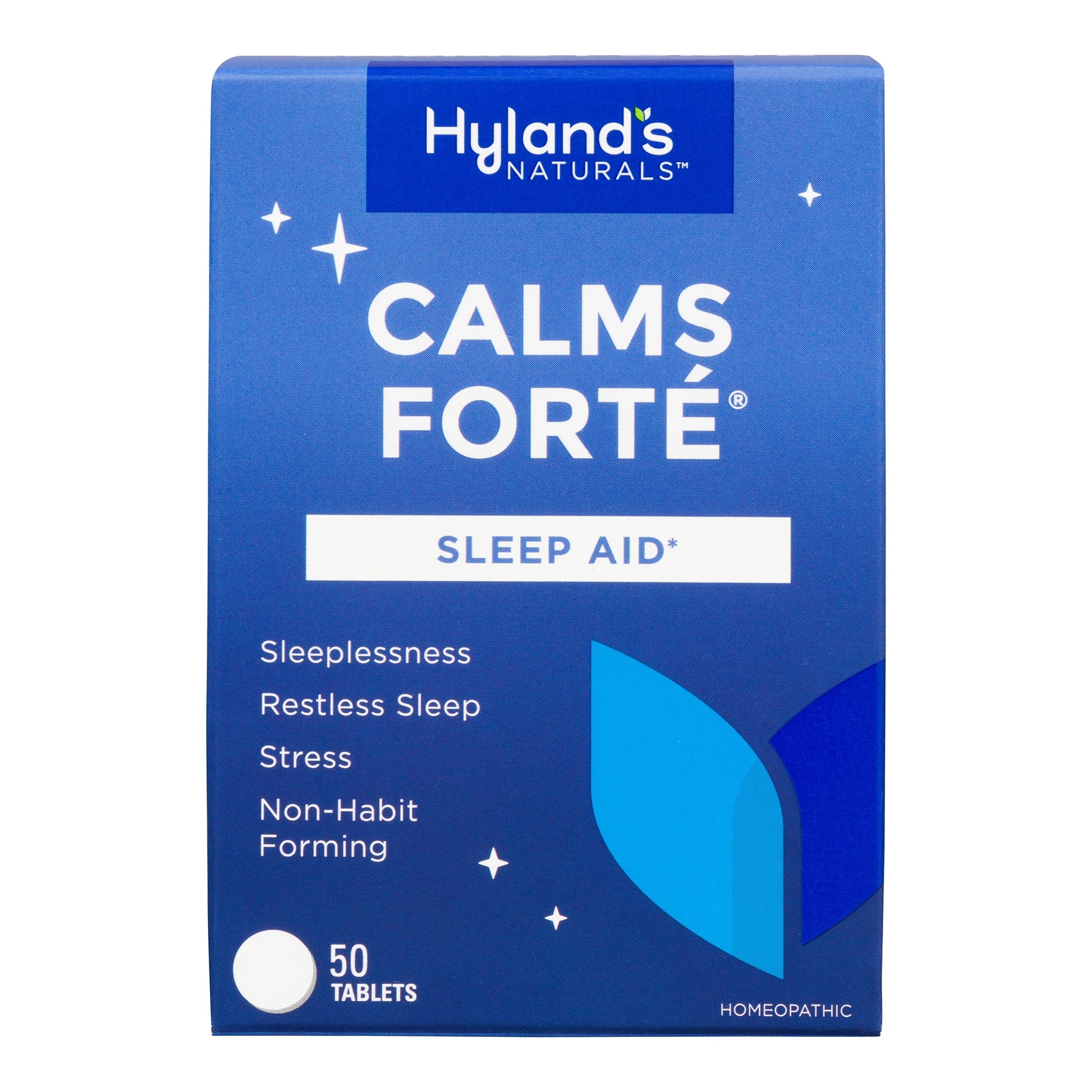 Naturals Calms Forte' Sleep Aid Tablets, Natural Relief of Nervous Tension and Occasional Sleeplessness, 50 Easy to Swallow Tablets