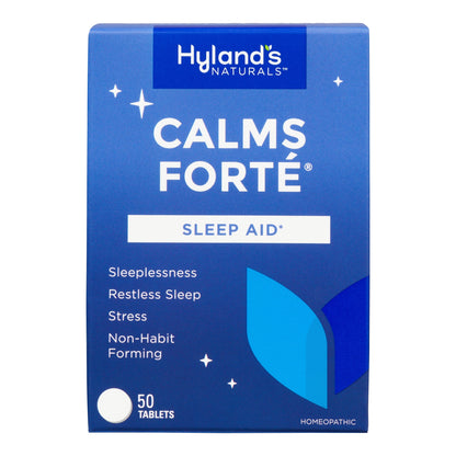 Naturals Calms Forte' Sleep Aid Tablets, Natural Relief of Nervous Tension and Occasional Sleeplessness, 50 Easy to Swallow Tablets