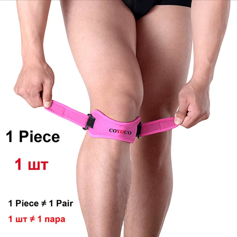 1 Pcs Adjustable Patella Pad Protector Brace Knee Support Kneepad  Brand anti Falls Injury Bandage Patella Guard Grey