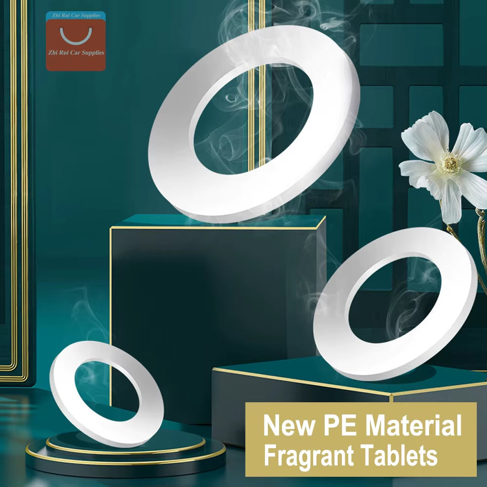 5-50 PCS PE Material Car Air Freshener Perfume Tablets Accessories Solar Rotation Car Perfume Diffuser Supplement Accessories