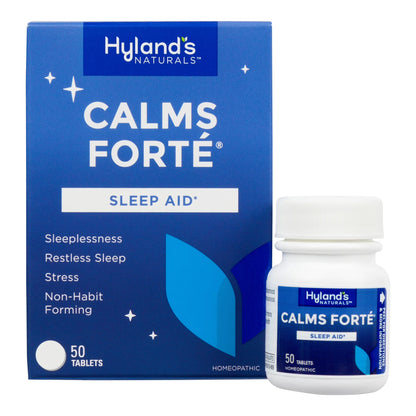 Naturals Calms Forte' Sleep Aid Tablets, Natural Relief of Nervous Tension and Occasional Sleeplessness, 50 Easy to Swallow Tablets