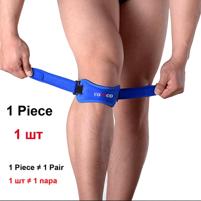 1 Pcs Adjustable Patella Pad Protector Brace Knee Support Kneepad  Brand anti Falls Injury Bandage Patella Guard Grey