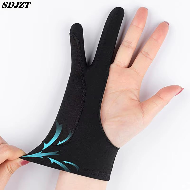 Anti-Touch Two-Finger Hand Painting Gloves for Tablet Digital Board Screen Touch Drawing Anti-Fouling Oil Painting Art Supplies
