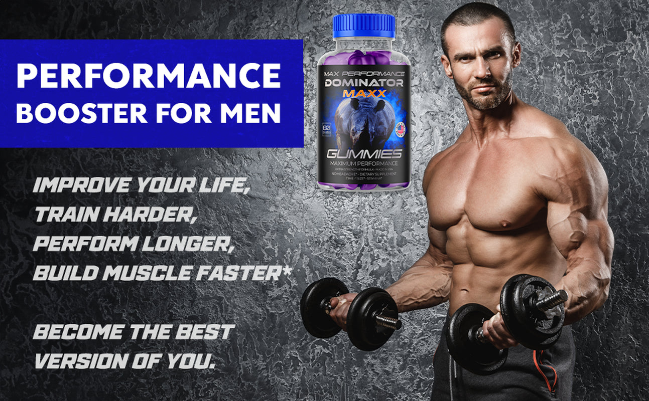 Dominator Maxx Gummies for Men, Advanced Performance Supplement 60 Gummies