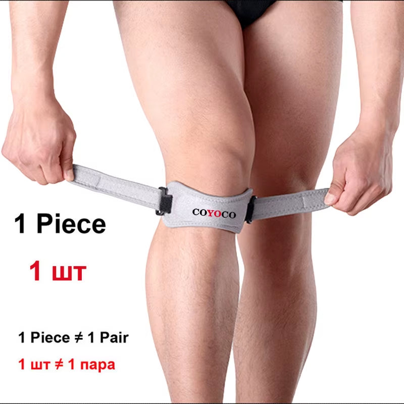 1 Pcs Adjustable Patella Pad Protector Brace Knee Support Kneepad  Brand anti Falls Injury Bandage Patella Guard Grey
