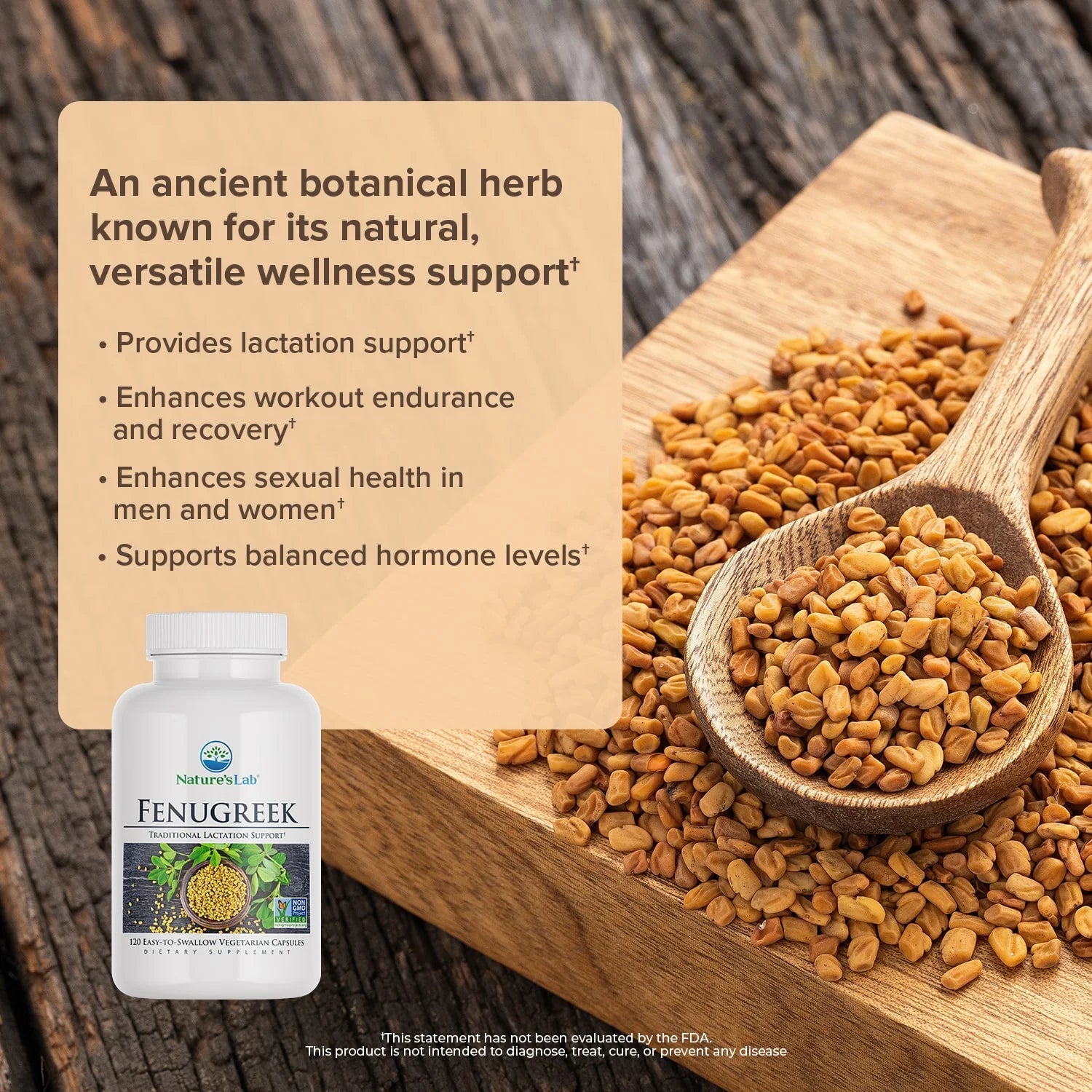 Fenugreek - Traditional Lactation Support* - 120 Capsules