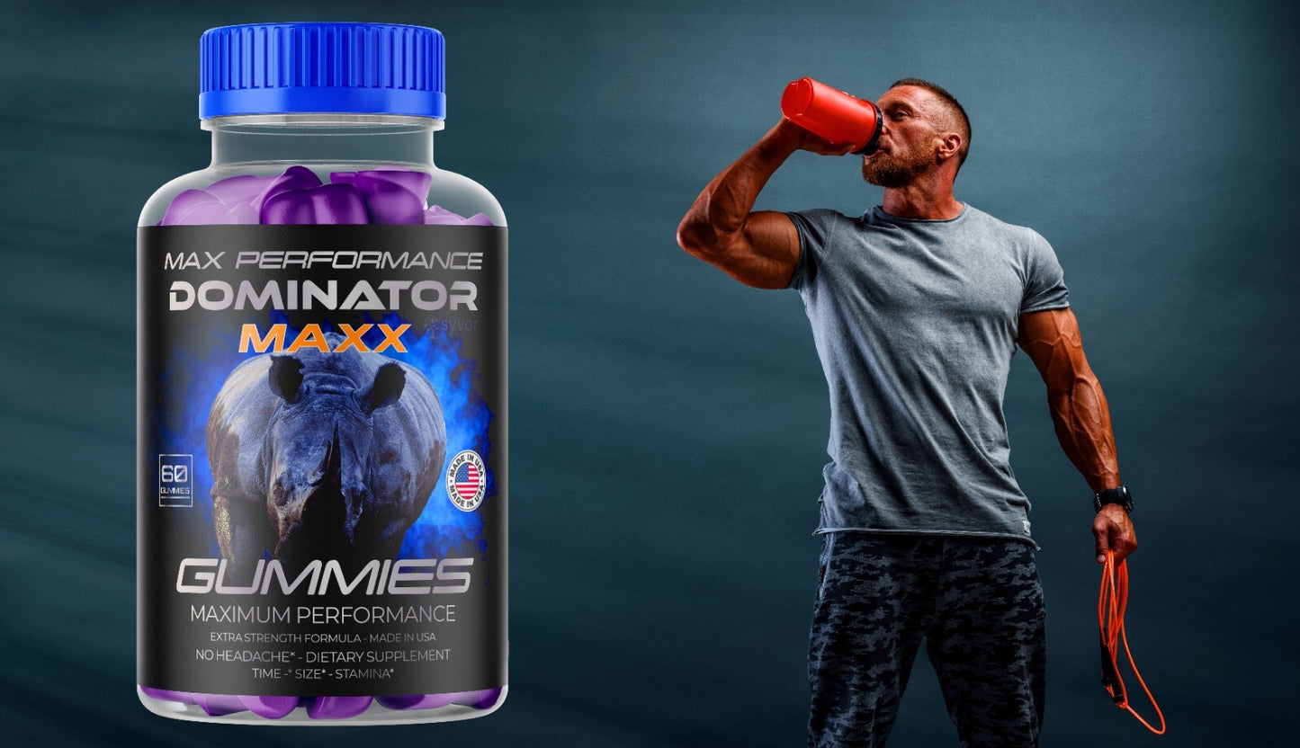 Dominator Maxx Gummies for Men, Advanced Performance Supplement 60 Gummies