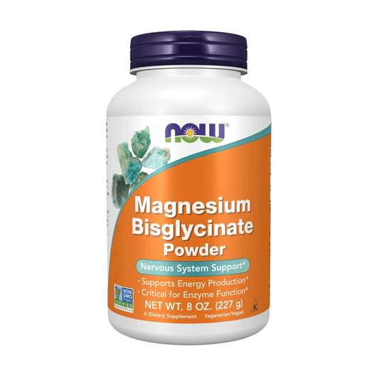 Supplements, Magnesium Bisglycinate Powder, Enzyme Function*, Nervous System Support*, 8-Ounce