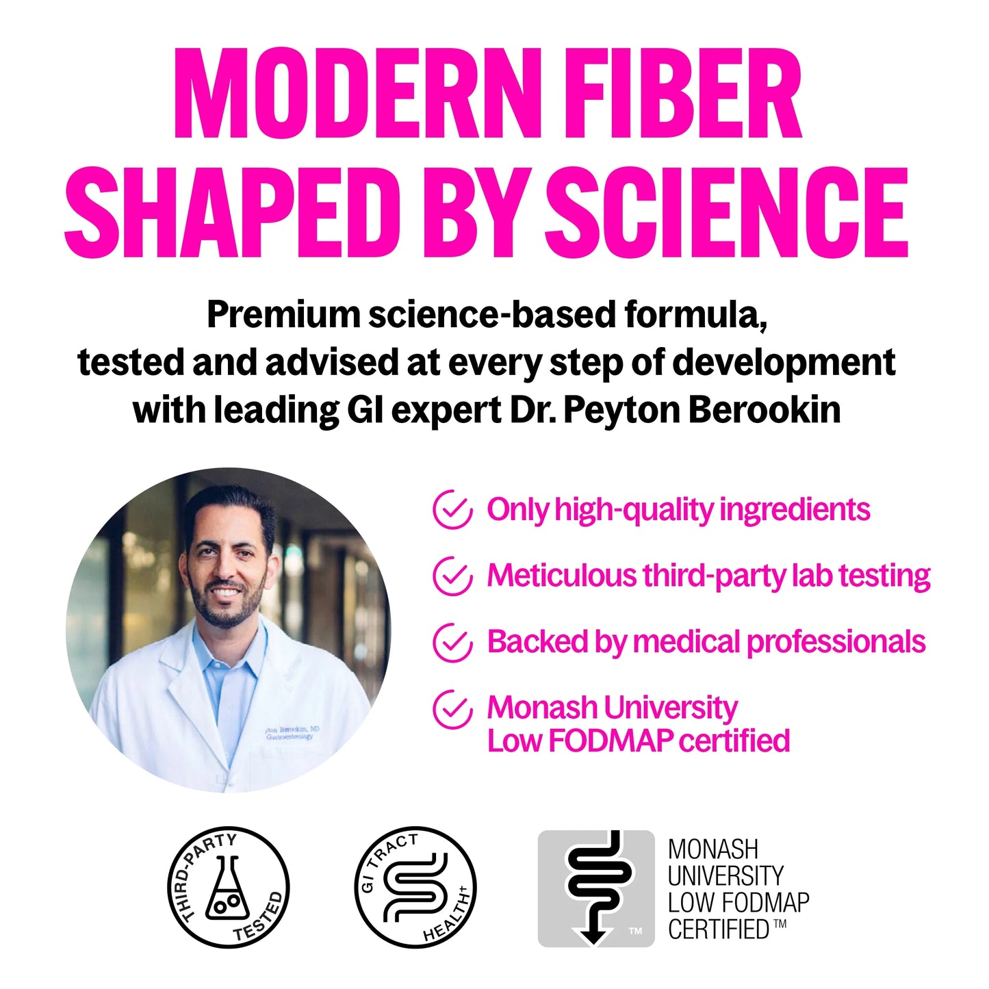 Daily Fiber Supplement with Probiotics, Electrolytes, and Collagen - Watermelon, 6.4 Oz